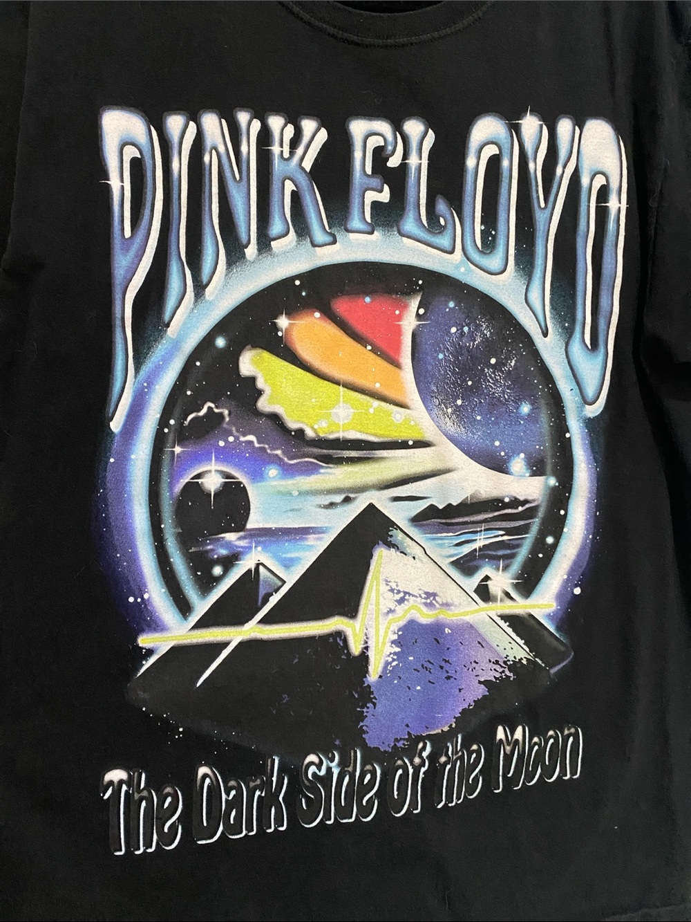 Pink Floyd Black Multicolor 'Dark Side' Graphic Short Sleeve Tee - Picture 6 of 6